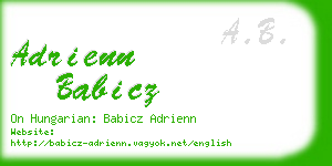 adrienn babicz business card